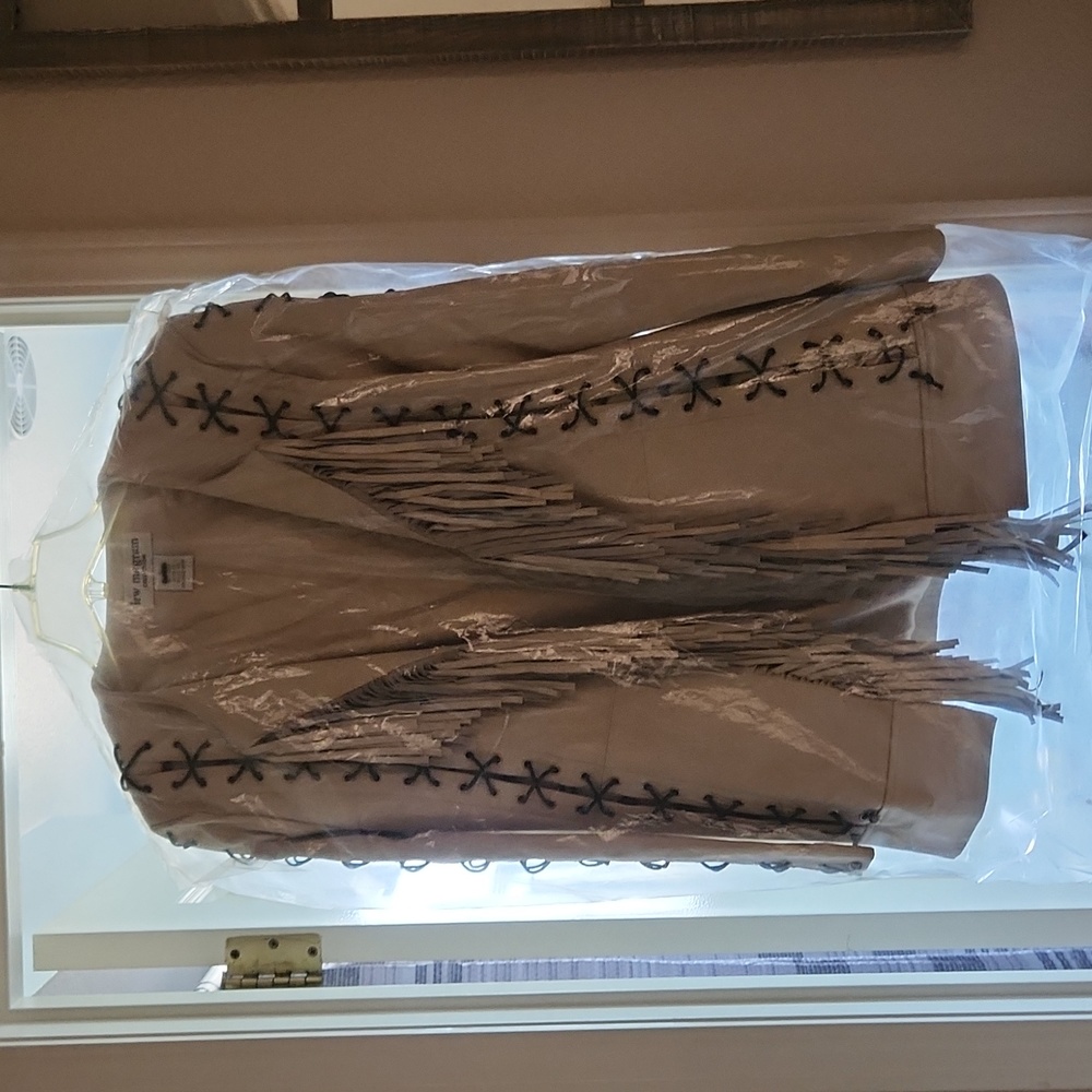 Lew Macrame Leather Jacket - image 1